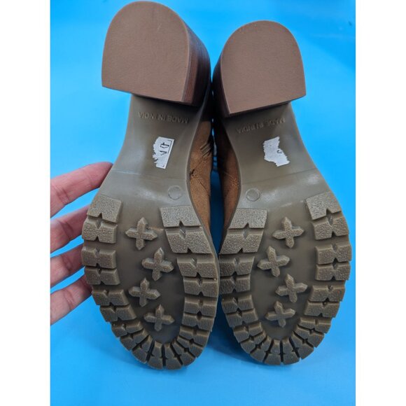 Crevo Footwear Joan Leather Sherpa Lace Up Ankle Boot $120 NWT - Picture 9 of 9